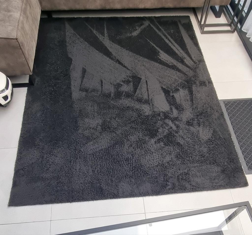 Zwart 160x220 cm Antislip Wasbaar Kortpolig Vloerkleed, Zwart, 150 tot 200 cm, Ophalen of Verzenden, Modern, Uni, Zacht, Antislip, Wasbaar