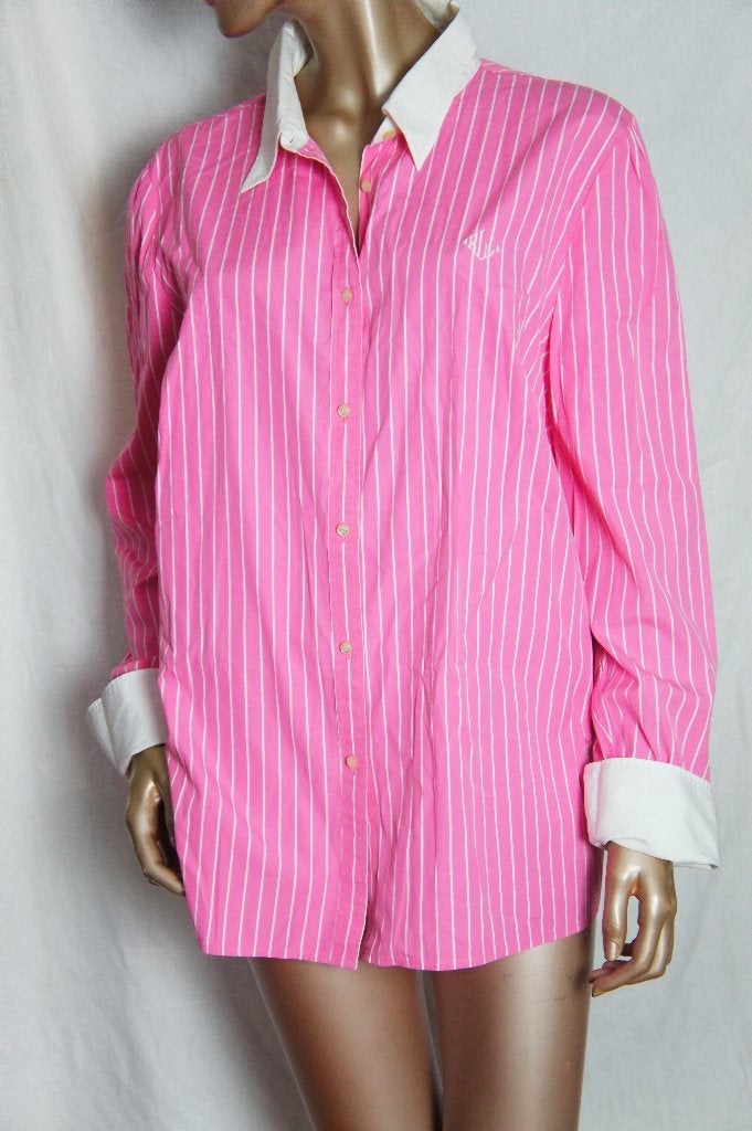 RALPH LAUREN blouse maat 2XL, Verzenden, Zo goed als nieuw, Maat 46/48 (XL) of groter, Roze