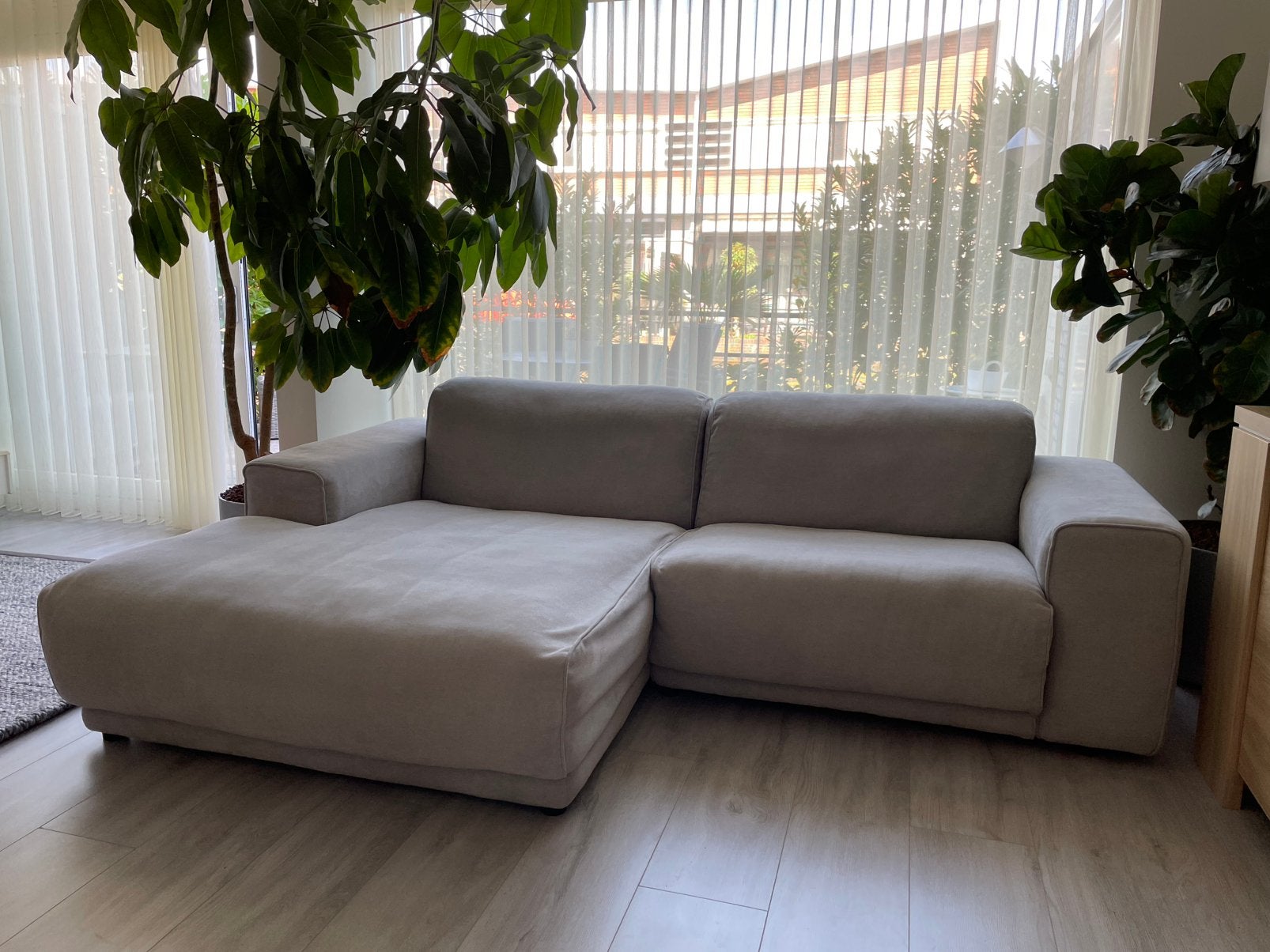 Loungebank van zitmaxx, Huis en Inrichting, Ophalen, Gebruikt, Stof, Modern