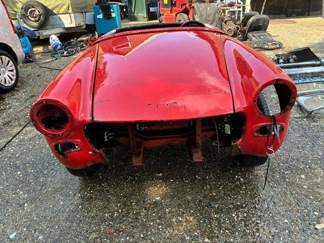 Austin 1967 Rood, Auto's, Achterwielaandrijving, Zwart, 4 cilinders, Handgeschakeld