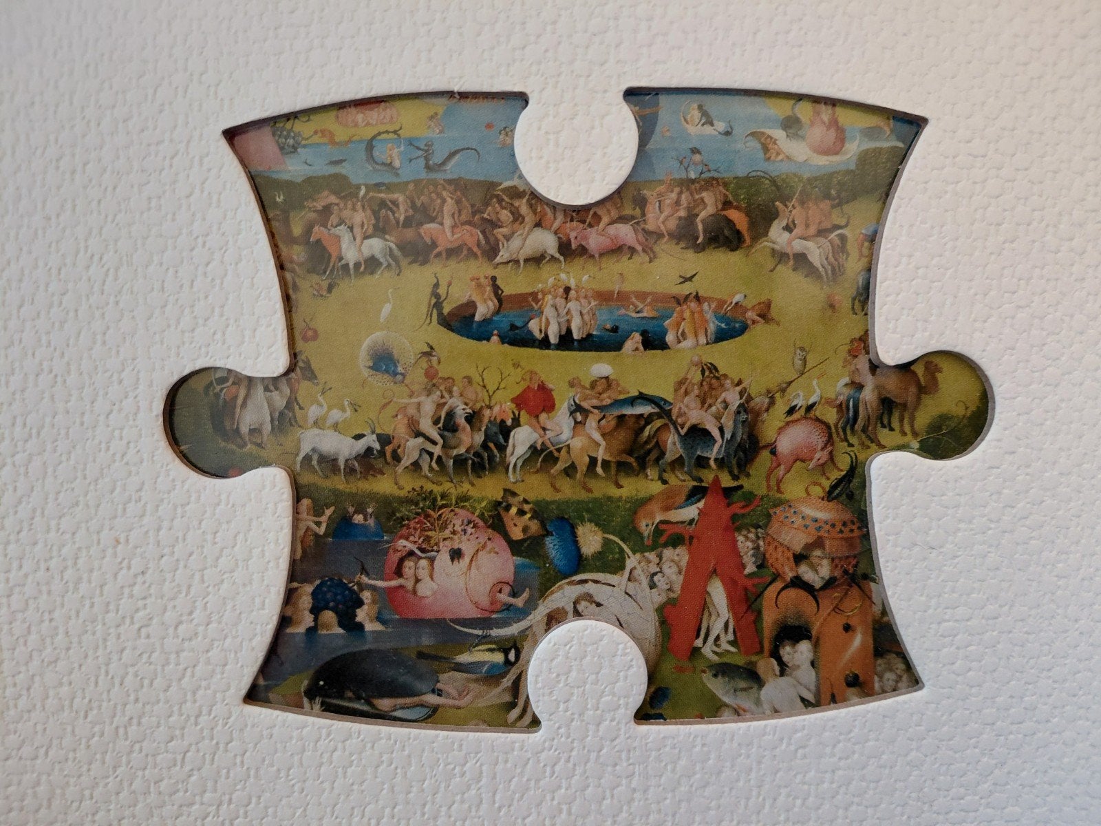 Bijzondere legpuzzel van Jheronimus Bosch. Garden of Delight, Ophalen of Verzenden, 500 t/m 1500 stukjes, Zo goed als nieuw, Legpuzzel