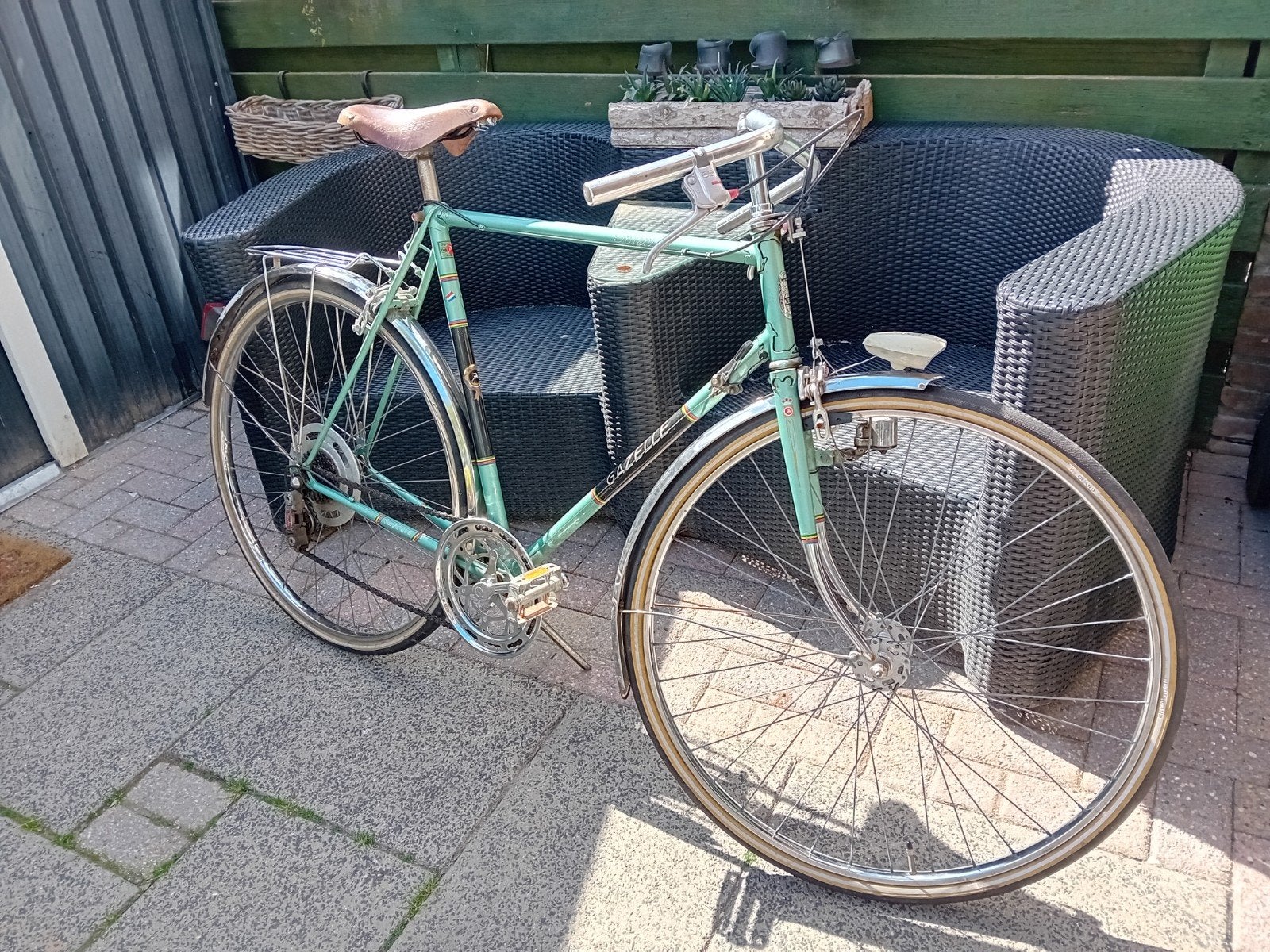 Gazelle Sprinter jaren '70, Fietsen en Brommers, Ophalen, 28 inch, Gebruikt, 10 tot 15 versnellingen