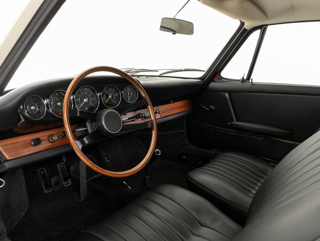 Porsche 911 2.0 Coupe 1964, Auto's, Gebruikt, 4 stoelen, Wit, Bedrijf