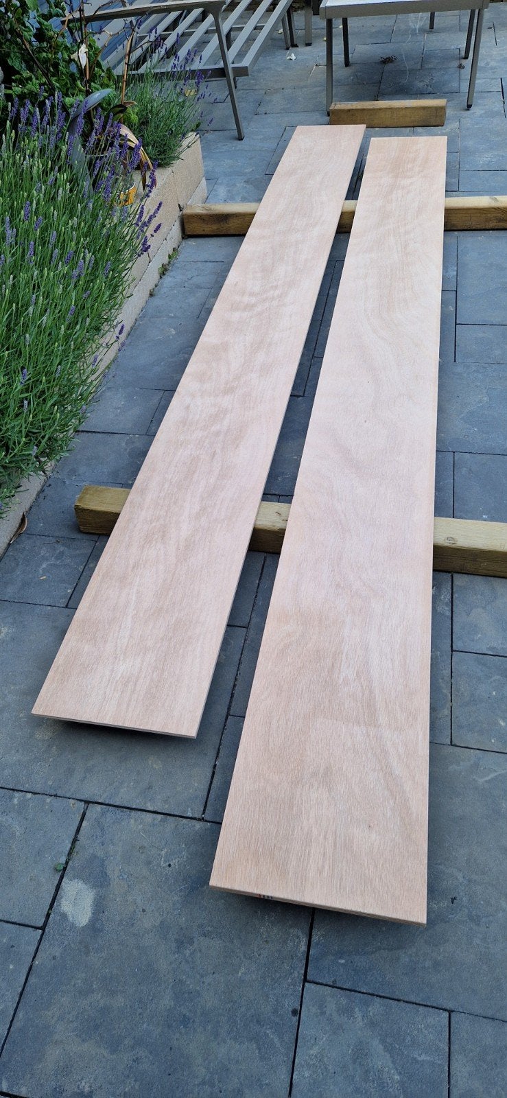 Okoume multiplex 3100 lang, 10 en 15 mm dik, 300 breed, Ophalen, Minder dan 25 mm, Nieuw, Plank