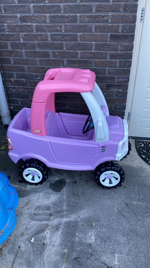 Grote roze met paarse loopauto, Ophalen of Verzenden, Zo goed als nieuw
