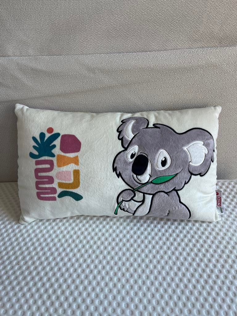 Kinderkussen met koala, Ophalen of Verzenden, Zo goed als nieuw, Wit, Rechthoekig