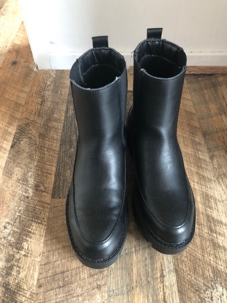 Enkellaarsjes, H&M, Zwart, Lage of Enkellaarzen, Ophalen of Verzenden