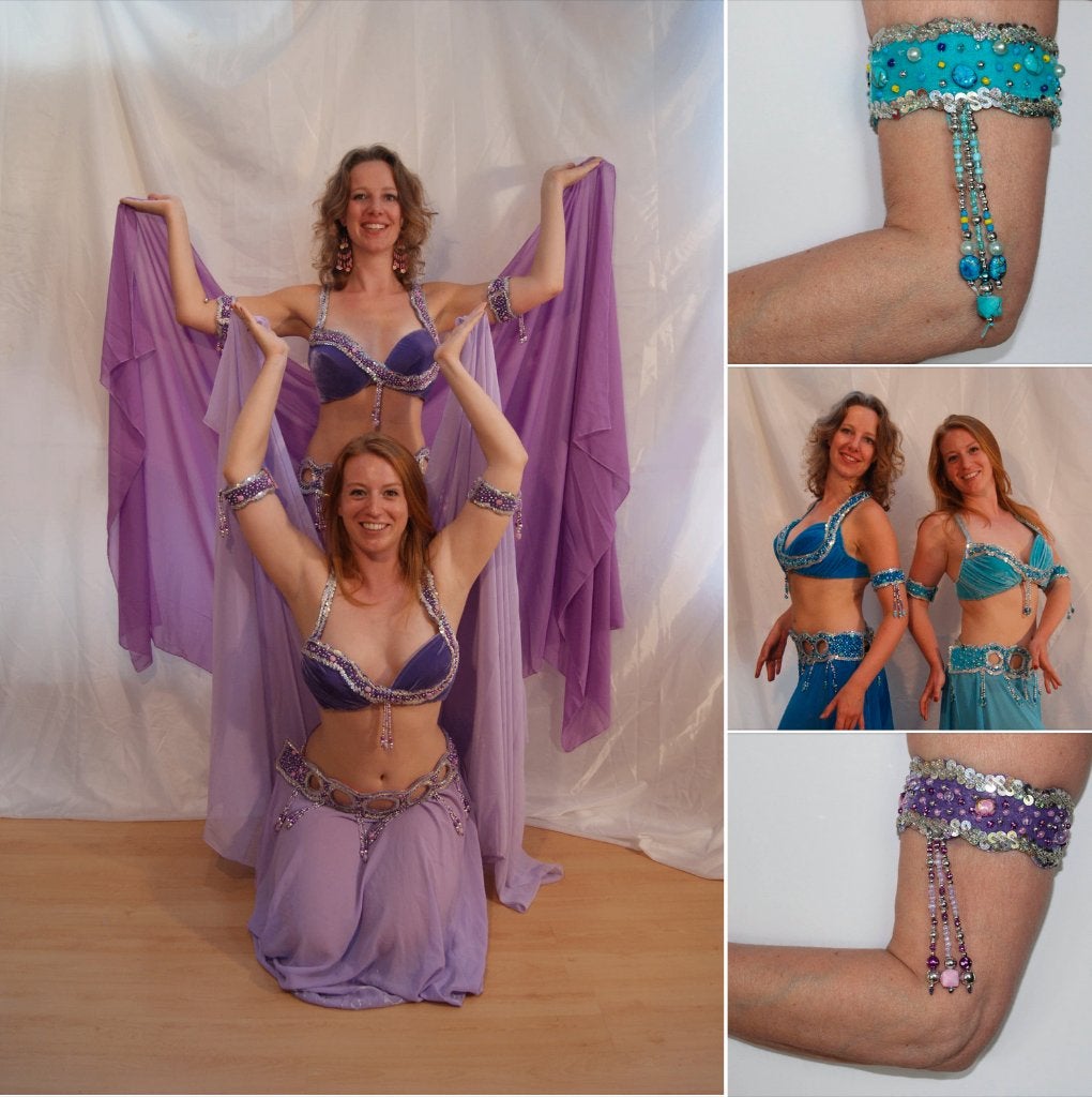 Buikdanskostuum summer SALE discount lila of turquoise blauw, Ophalen of Verzenden, Nieuw, Bovenkleding