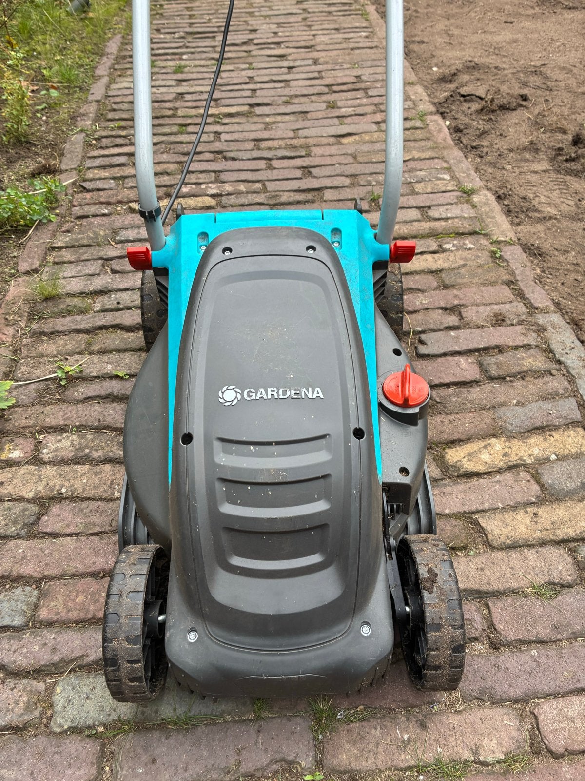 Gardena Elektrische Grasmaaier PowerMax 1200/32 – 1200W, Ophalen, Gebruikt, Elektrische grasmaaier, Opvangbak