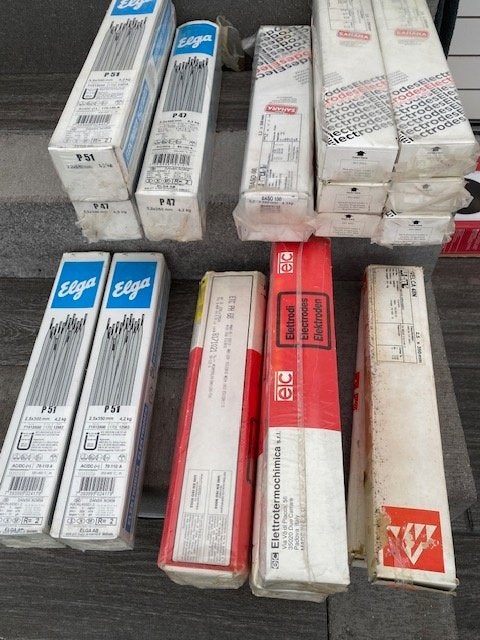 Elektrodes, Ophalen, Nieuw, 150 tot 250 ampère, Elektroden