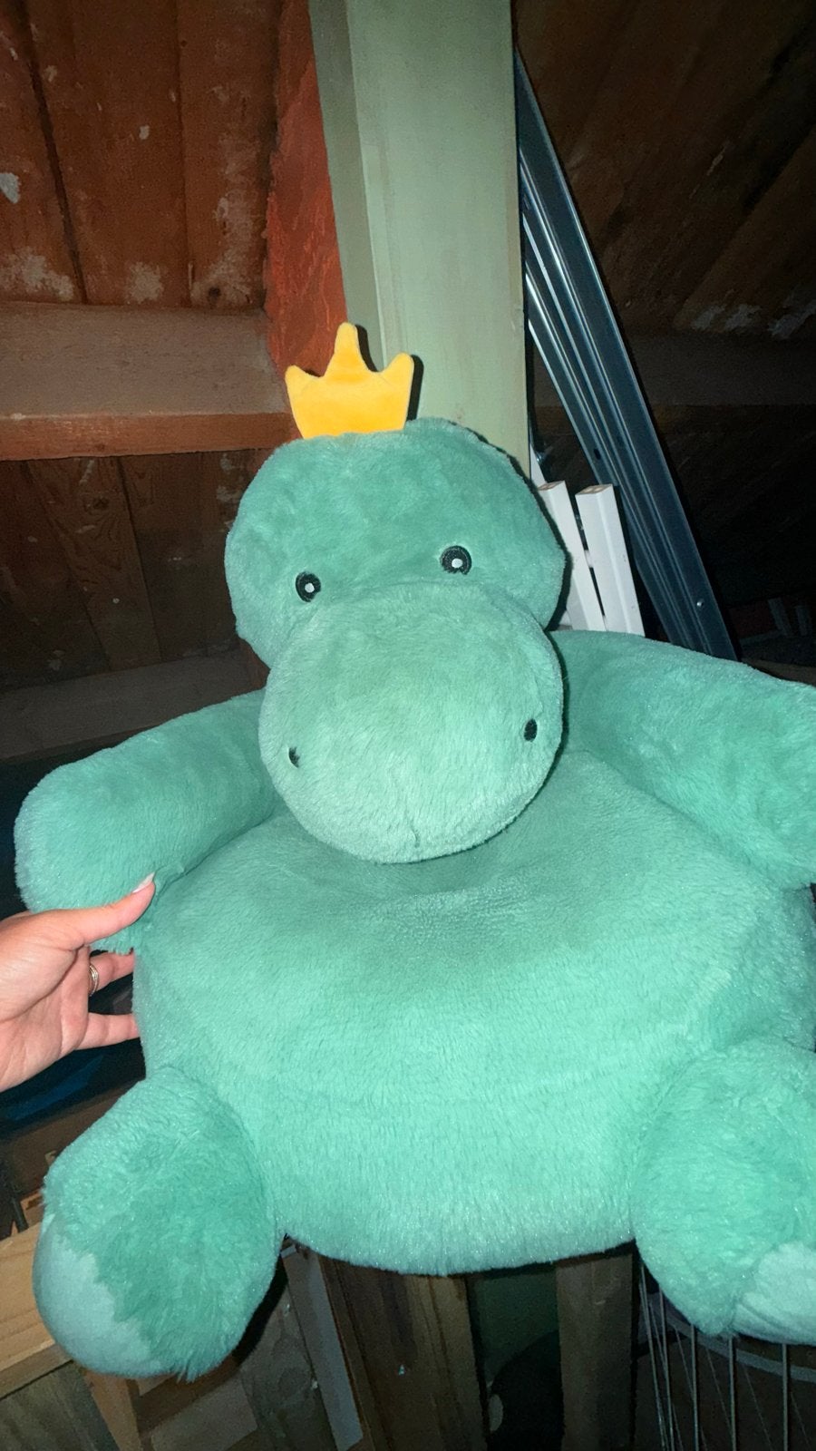 Nieuw Zitkussentje Knuffel voor Baby's - Groene Draak, Ophalen, Groen, Dinosaurus, Nieuw