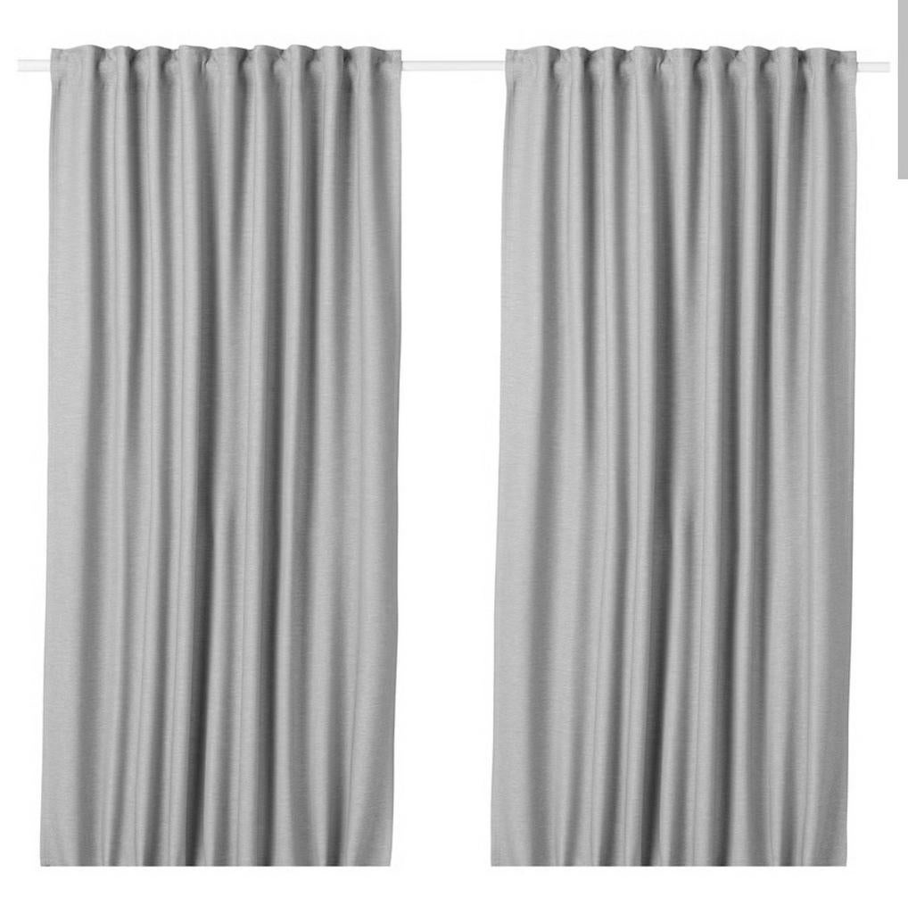 Ikea Vilborg Overgordijnen - Set van 2 (288x250 cm), Huis en Inrichting, Ophalen of Verzenden, Zo goed als nieuw, 200 cm of meer
