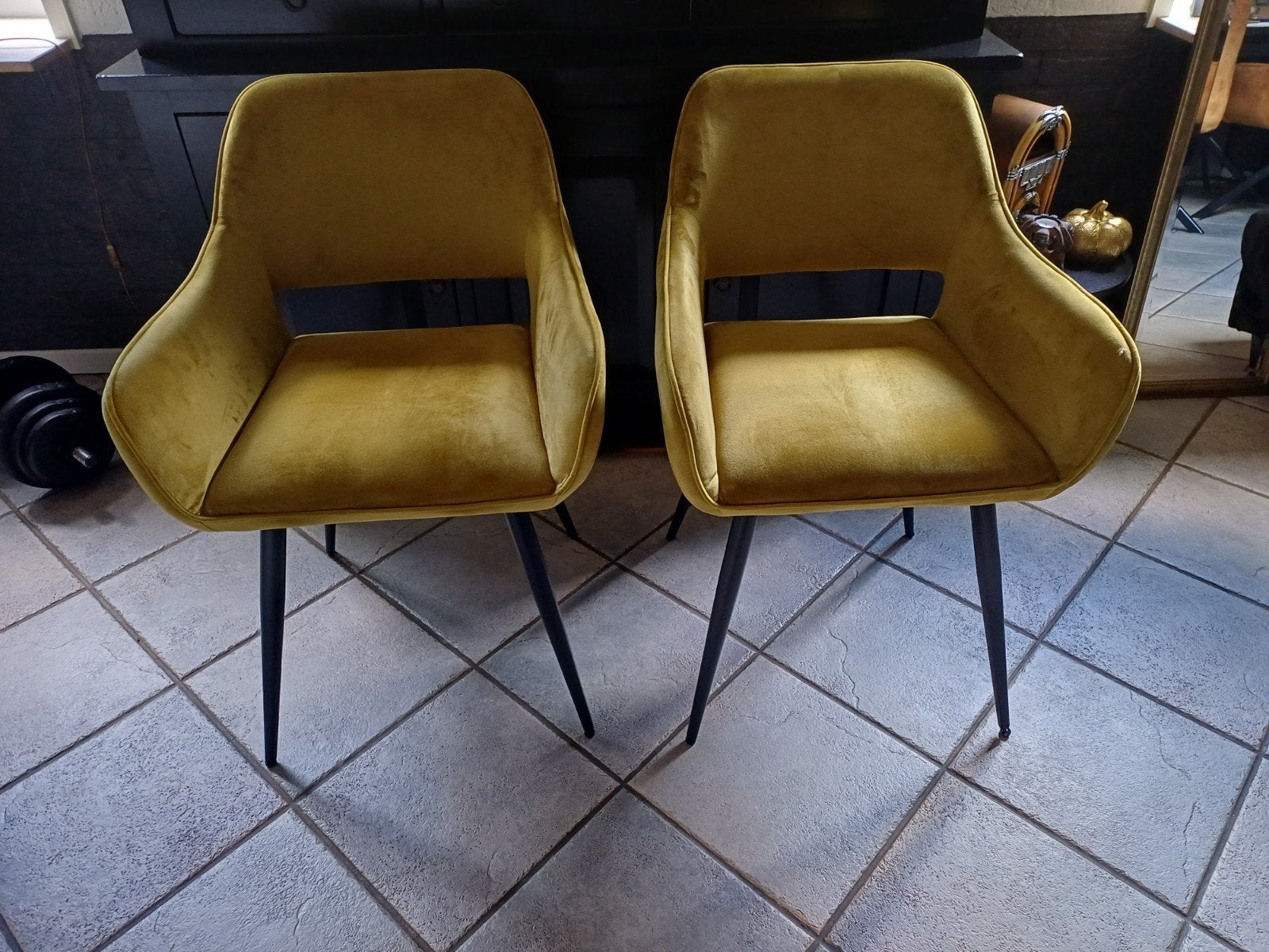 Twee WOOOD Jelle eetkamerstoelen, Ophalen, Gebruikt, Twee, Overige kleuren