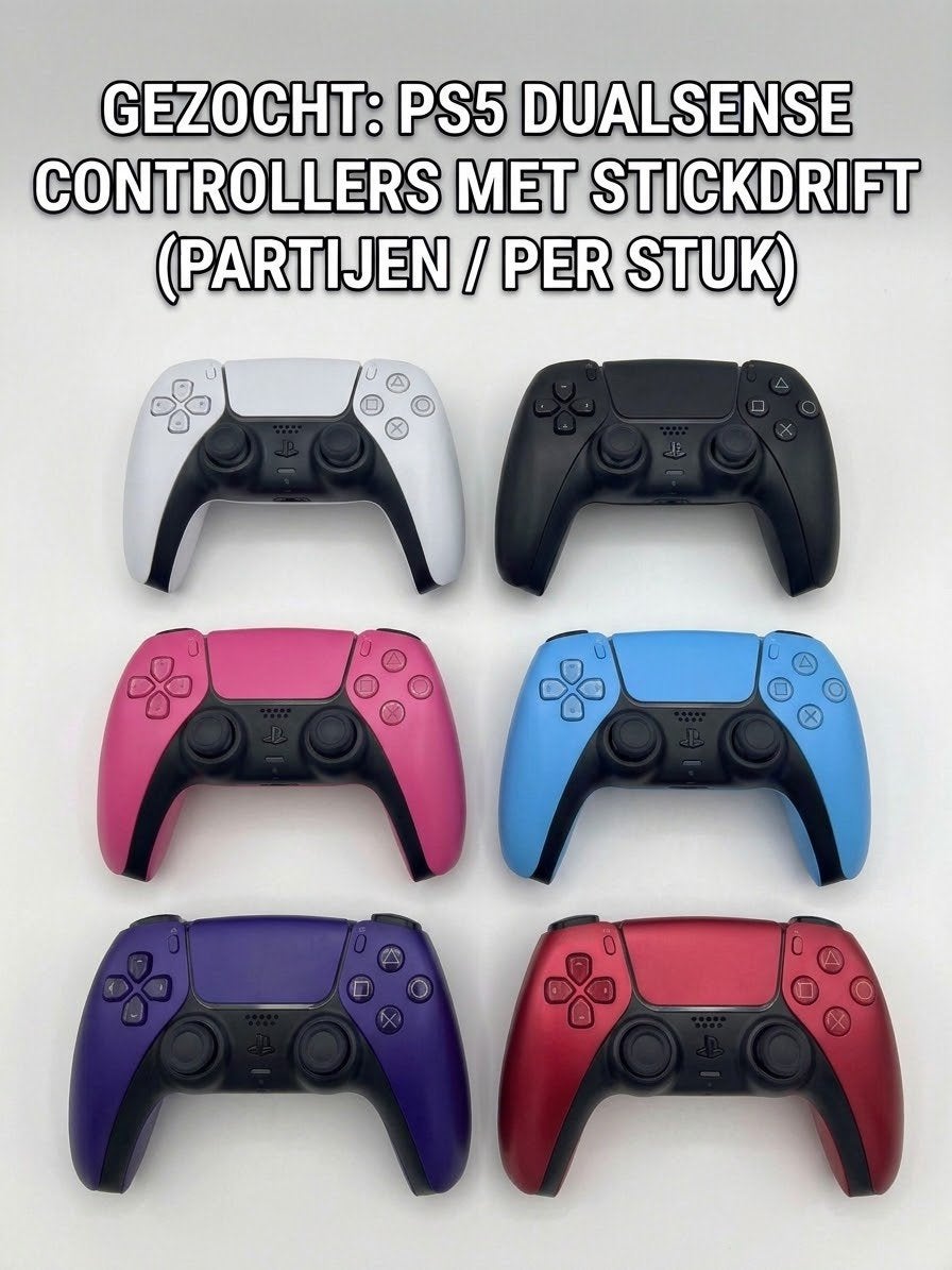 Gezocht: PS5 DualSense Controllers met Stickdrift, Ophalen of Verzenden, Gebruikt, Controller, PlayStation 5