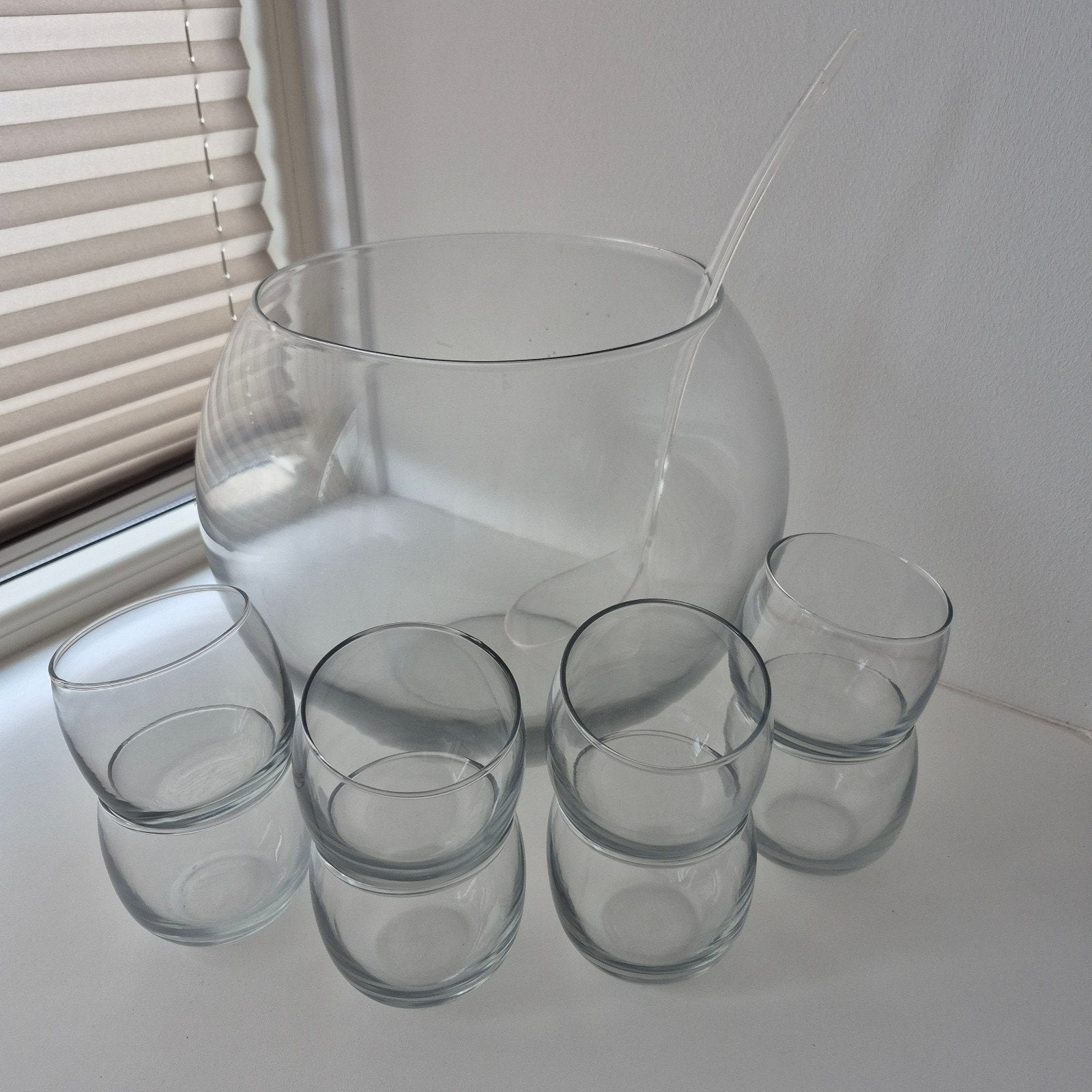 Glazen bowlset, Ophalen, Zo goed als nieuw, Overige typen