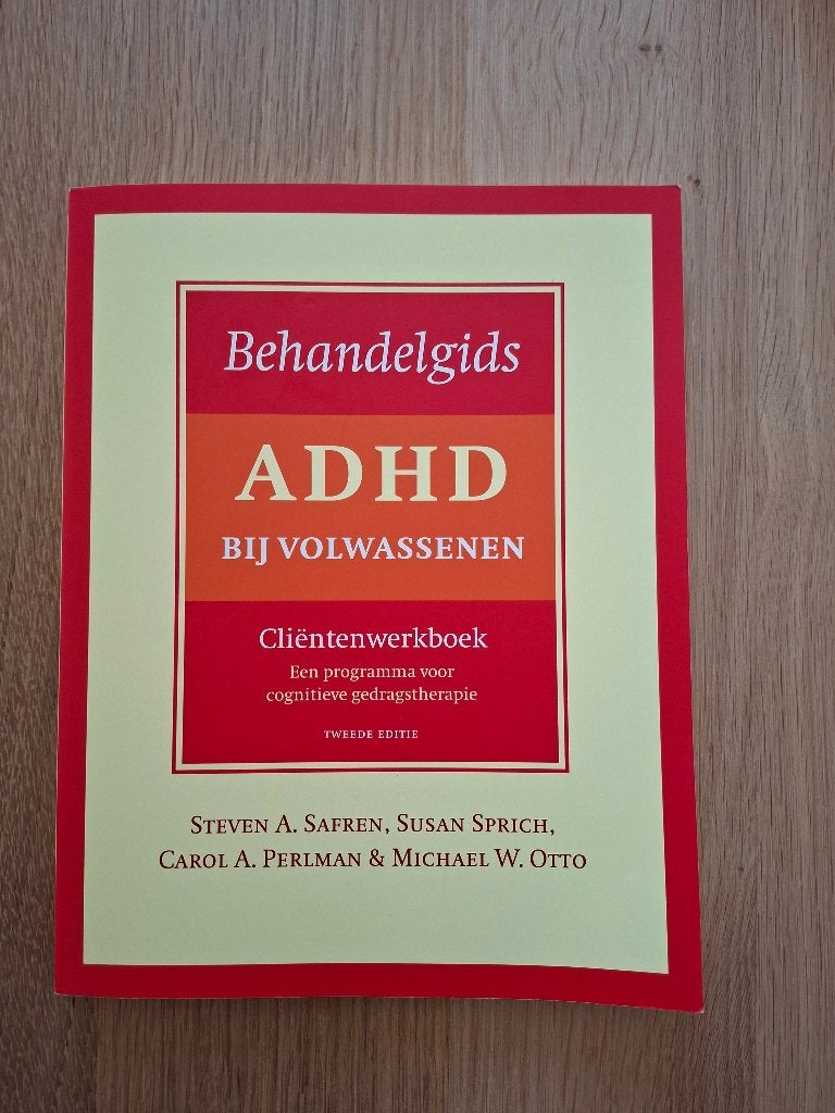 Behandelgids ADHD bij volwassenen, Ophalen of Verzenden, Zo goed als nieuw, Cognitieve psychologie, Diverse auteurs