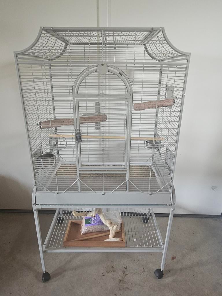Mooie grote vogelkooi, Dieren en Toebehoren, Ophalen, Zo goed als nieuw, Metaal, Vogelkooi