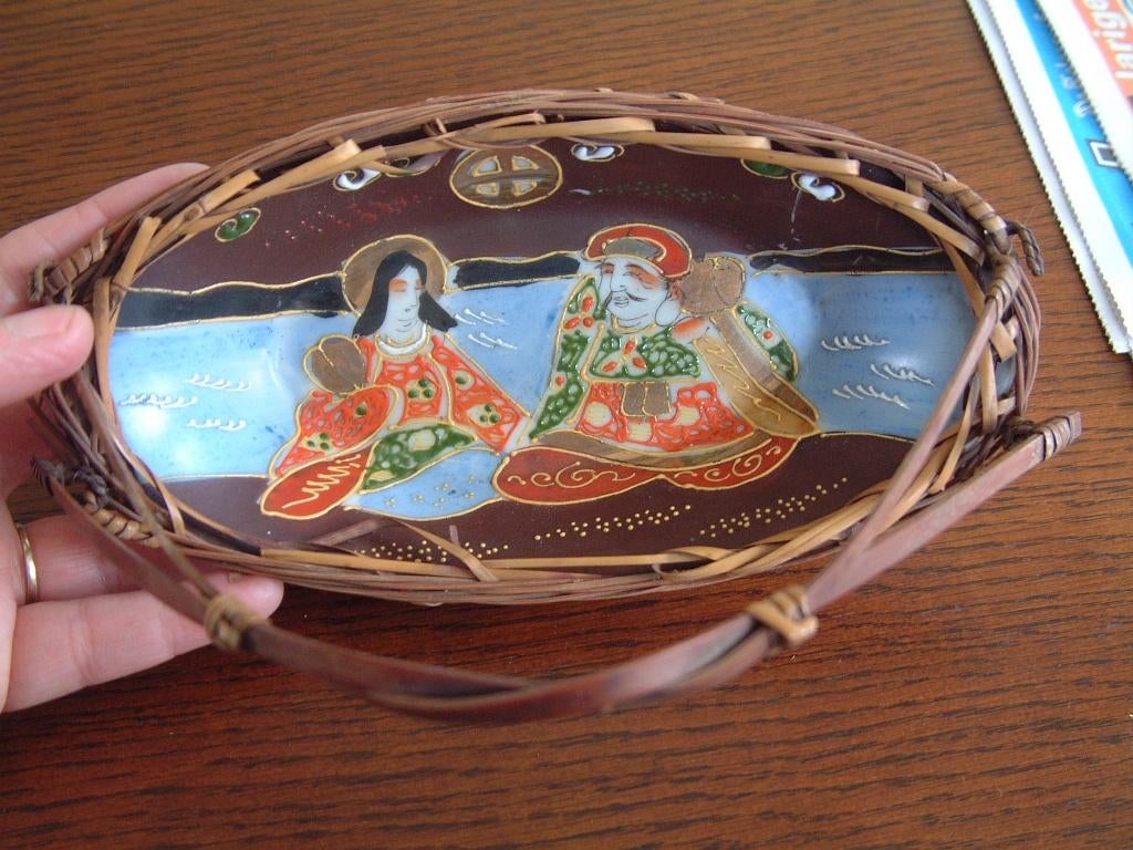 oud ovaal gaaf Satsuma Japan schaaltje, Ophalen of Verzenden, Gebruikt