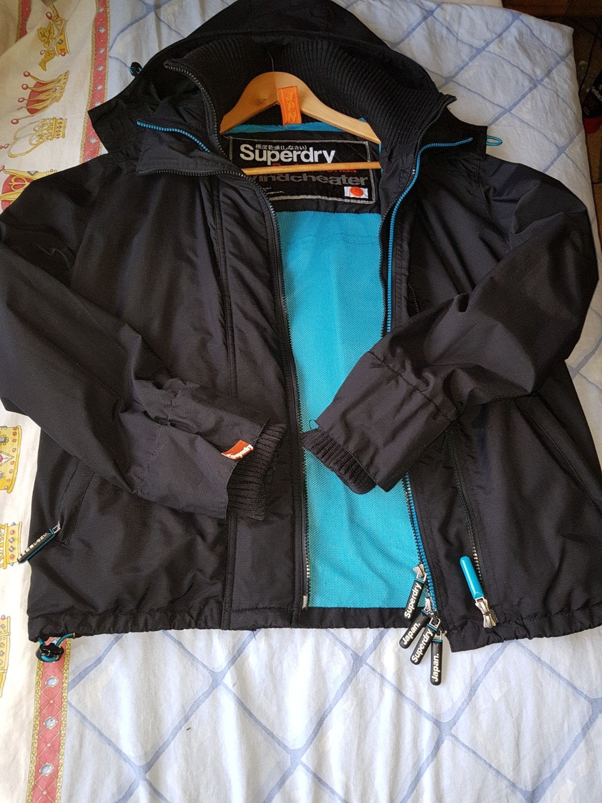 Superdry jas, Maat 52/54 (L), Blauw, Ophalen of Verzenden, Zo goed als nieuw