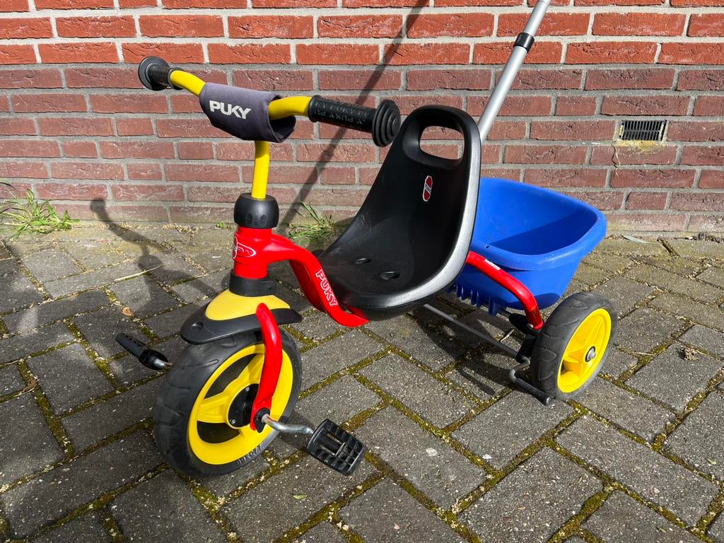 Puky ceety driewieler, Ophalen, Zo goed als nieuw, Velgrem, Duwstang