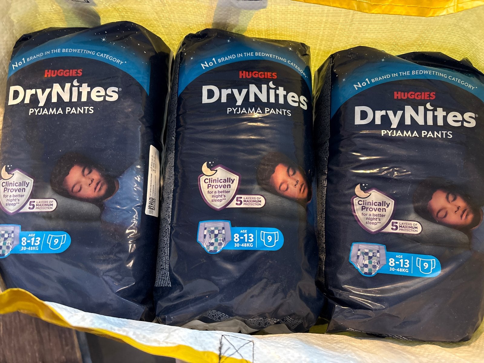 Huggies DryNites Pyjama Pants 8-13 jaar (10x9 stuks), Ophalen of Verzenden, Nieuw