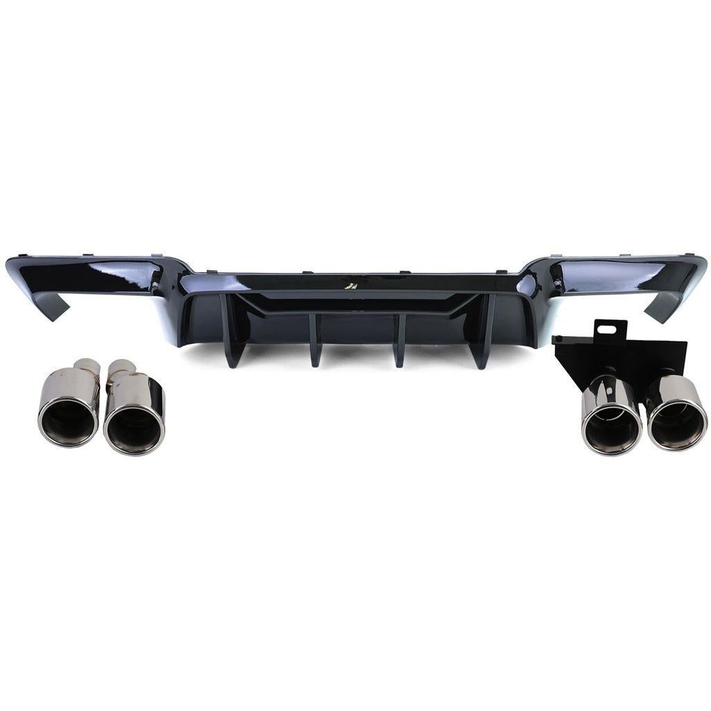 Diffuser Glans Zwart Chrome Sierstuk Voor Bmw 5 Serie F10 F1, Verzenden, Automotive Parts, A.parts@hotmail.nl, Trasmolenlaan 12 3447 GZ Woerden