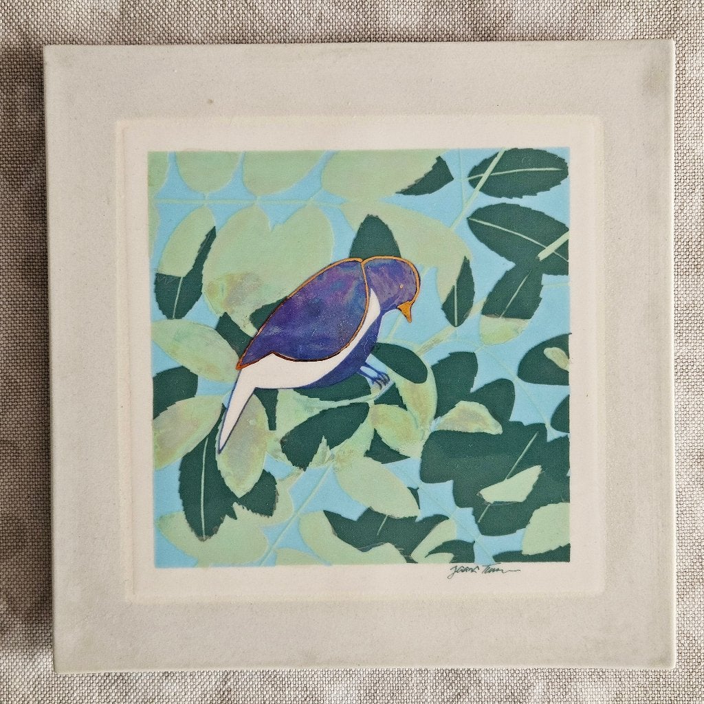 26143 - Zeebra decoratieve wandtegel met vogel | per stuk, Ophalen of Verzenden
