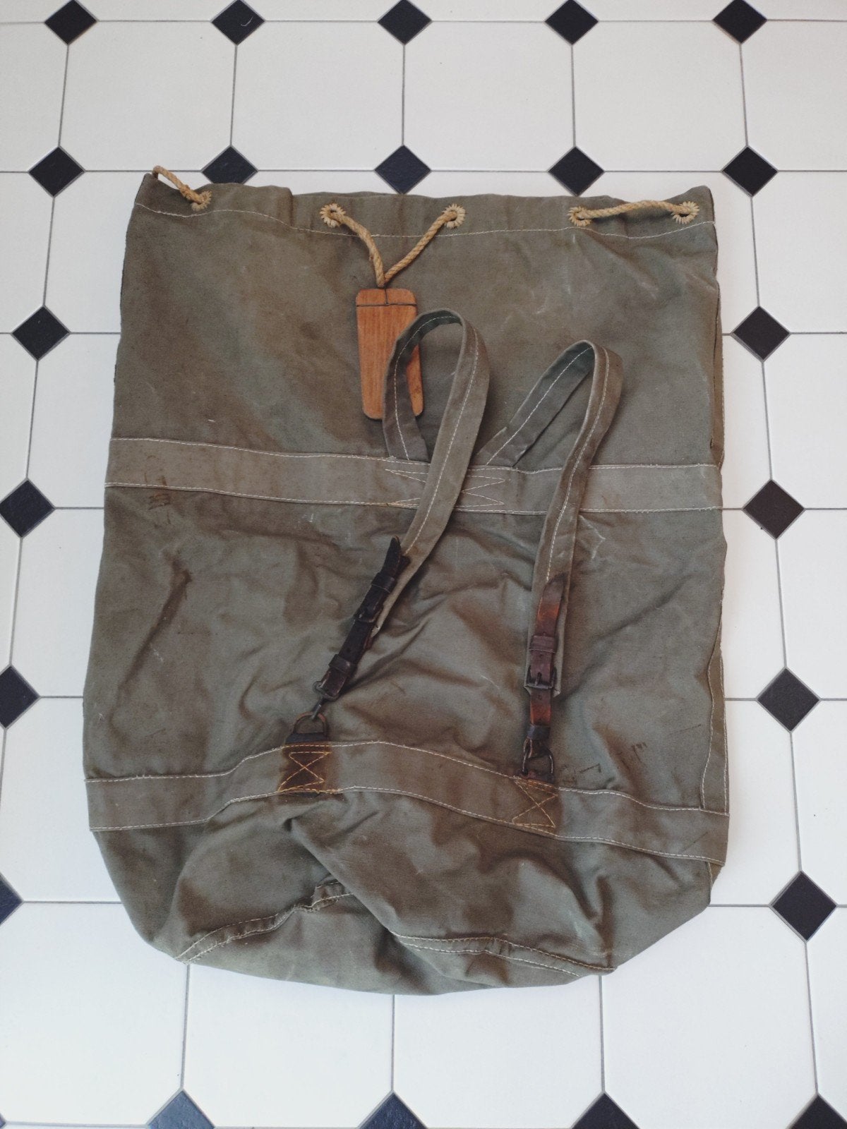 Originele Kriegsmarine Seesack - Tweede Wereldoorlog, Verzamelen, Ophalen of Verzenden, Marine, Duitsland, Kleding of Schoenen