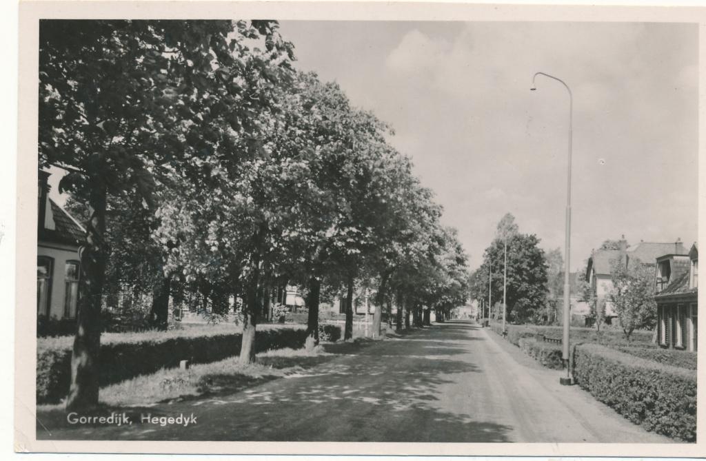 9497 Gorredijk, Hegedijk, Verzamelen, Ansichtkaarten | Nederland, Ophalen of Verzenden, 1940 tot 1960, Friesland