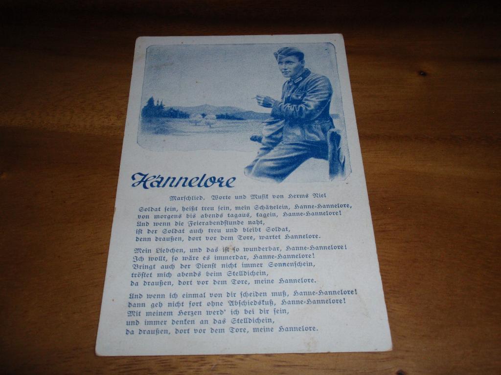 Marslied Hannelore Militair Duitsland Propaganda WO, Verzenden, 1920 tot 1940, Ongelopen, Politiek en Historie