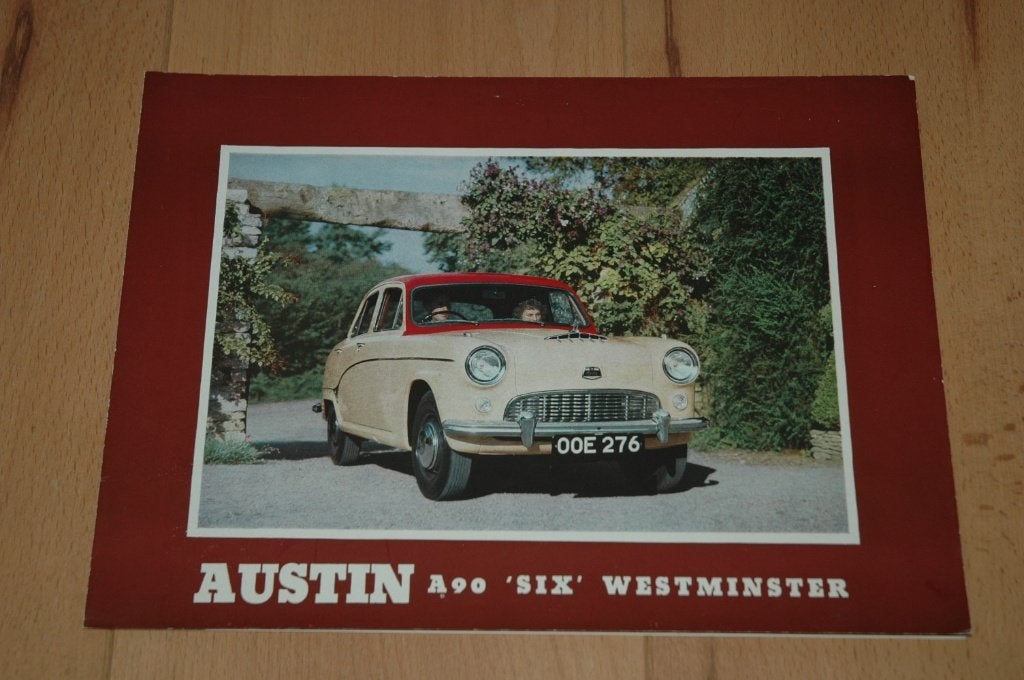Austin A90 'Six' Westminster - Folder - Brochure, Ophalen, Zo goed als nieuw, Overige merken, Austin Motor Corporation Ltd