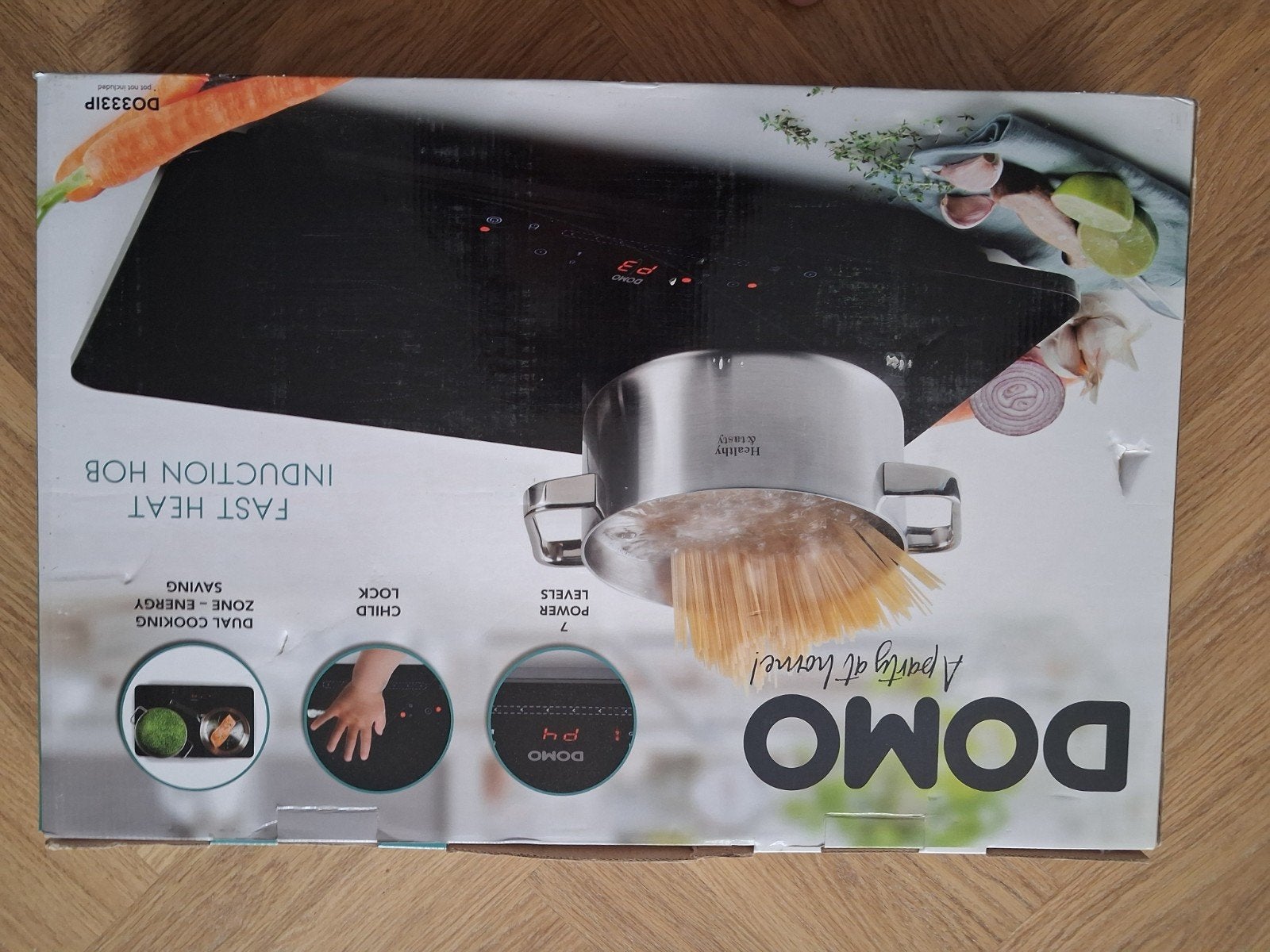 Domo DO333IP Inductiekookplaat 2 pits - Nieuw in doos, Nieuw, 3 kookzones of minder, Ophalen of Verzenden, Inductie
