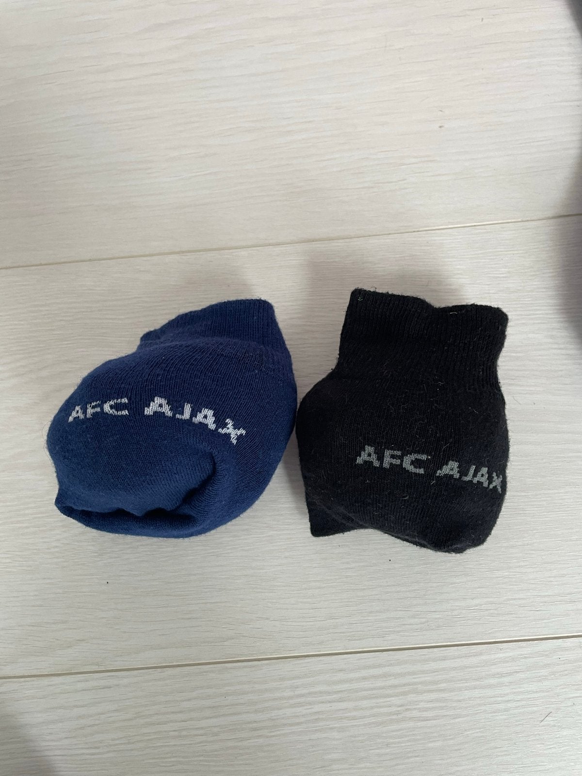 AFC Ajax sokken - Blauw en Zwart - Maat 41-46, Ophalen of Verzenden, Gedragen, Maat 43 t/m 46, Overige kleuren