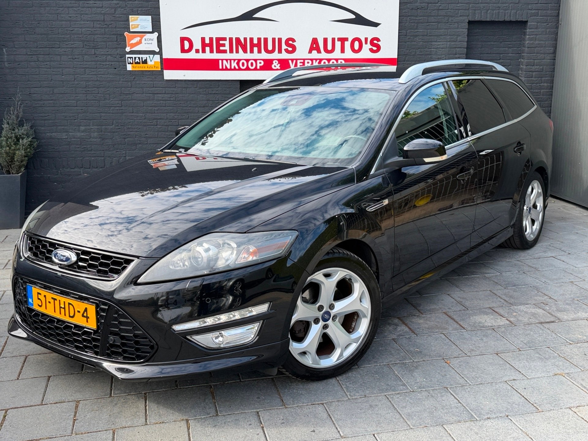 Ford Mondeo Wagon 2.0 EcoBoost S-Edition ST 239PK AUTOMAAT, Auto's, Euro 5, Gebruikt, Zwart, 4 cilinders