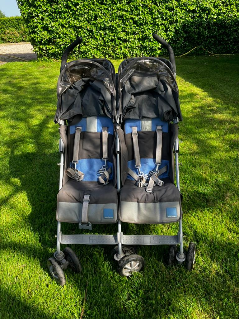 Koelstra tweeling buggy, Kinderen en Baby's, Tweelingen en Meerlingen, Ophalen, Gebruikt, Kinderwagen of Buggy