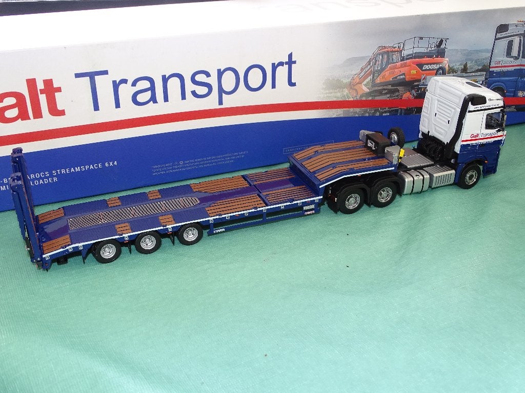1/50 Imc Mercedes dieplader Galt Transport, Ophalen of Verzenden, Nieuw, Bus of Vrachtwagen, Overige merken