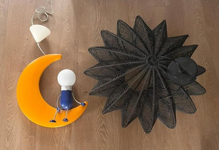 Mooie hanglamp en Philips kinderkamer lamp, Ophalen, Zo goed als nieuw, Minder dan 50 cm