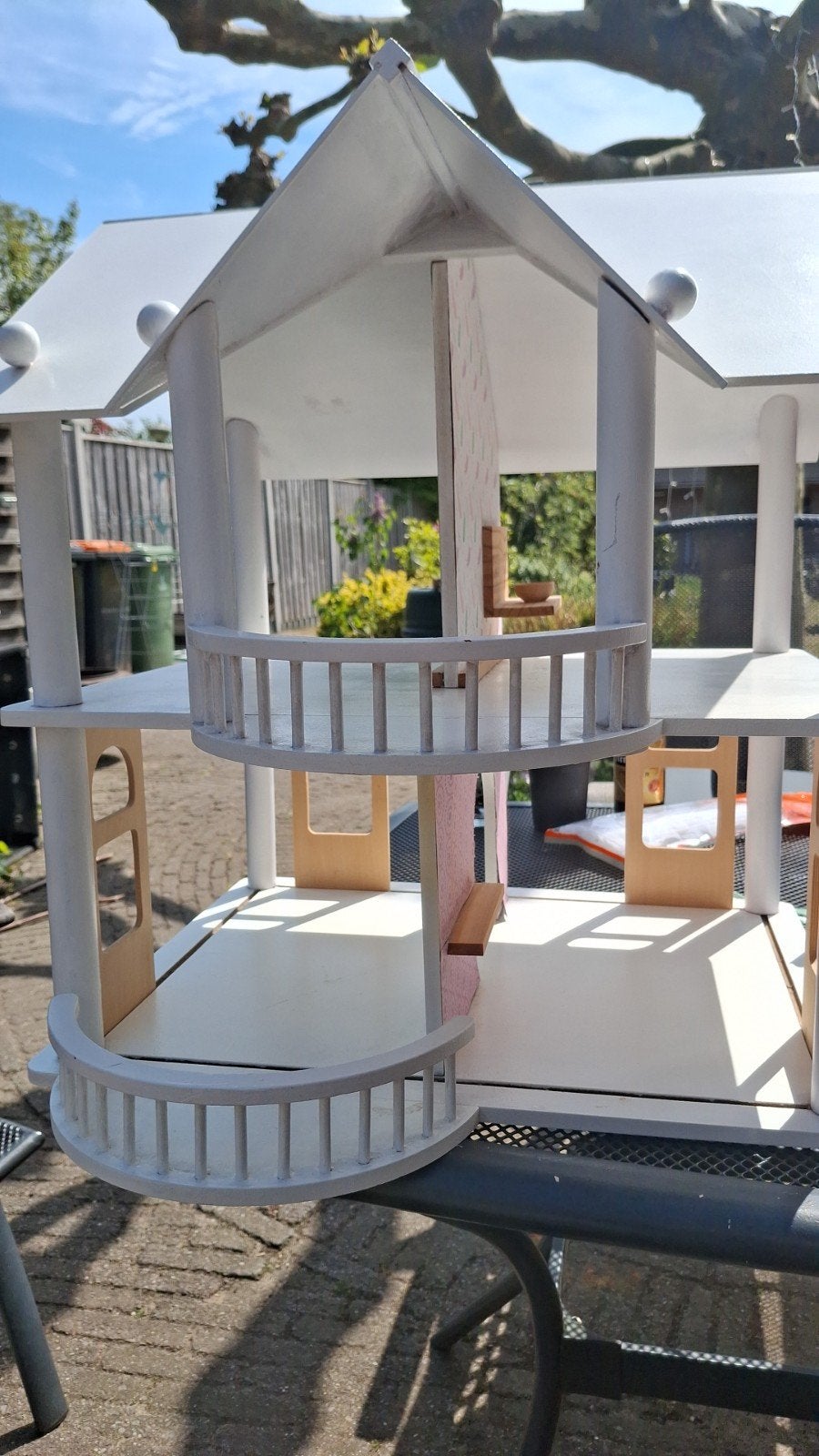 Groot poppenhuis met meubels en accessoires, Ophalen, Gebruikt, Overige typen