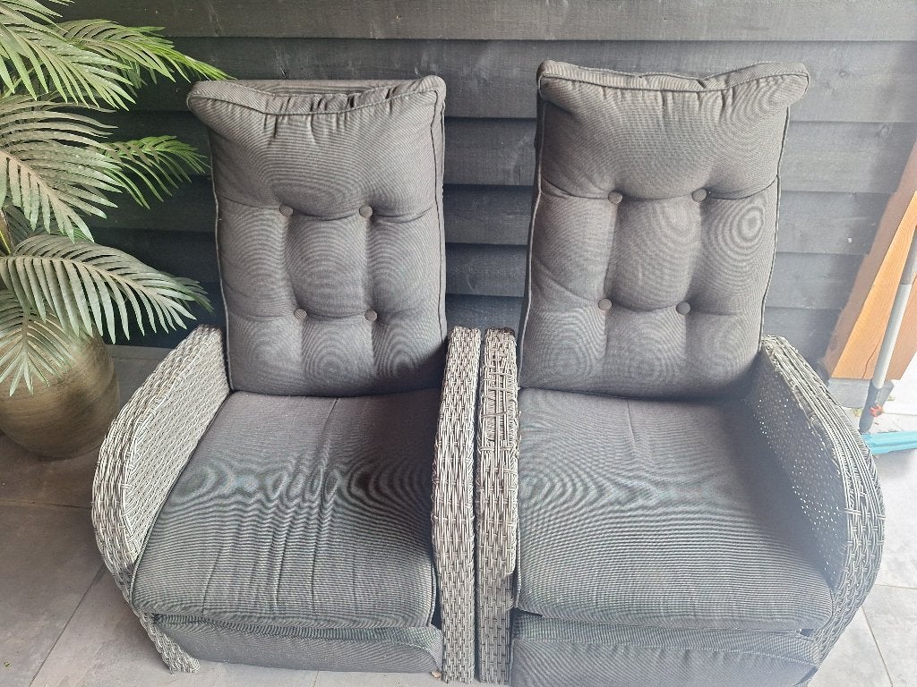 Tuinstoel, Tuin en Terras, Tuinstoelen, Ophalen, Zo goed als nieuw, Wicker, Verstelbaar
