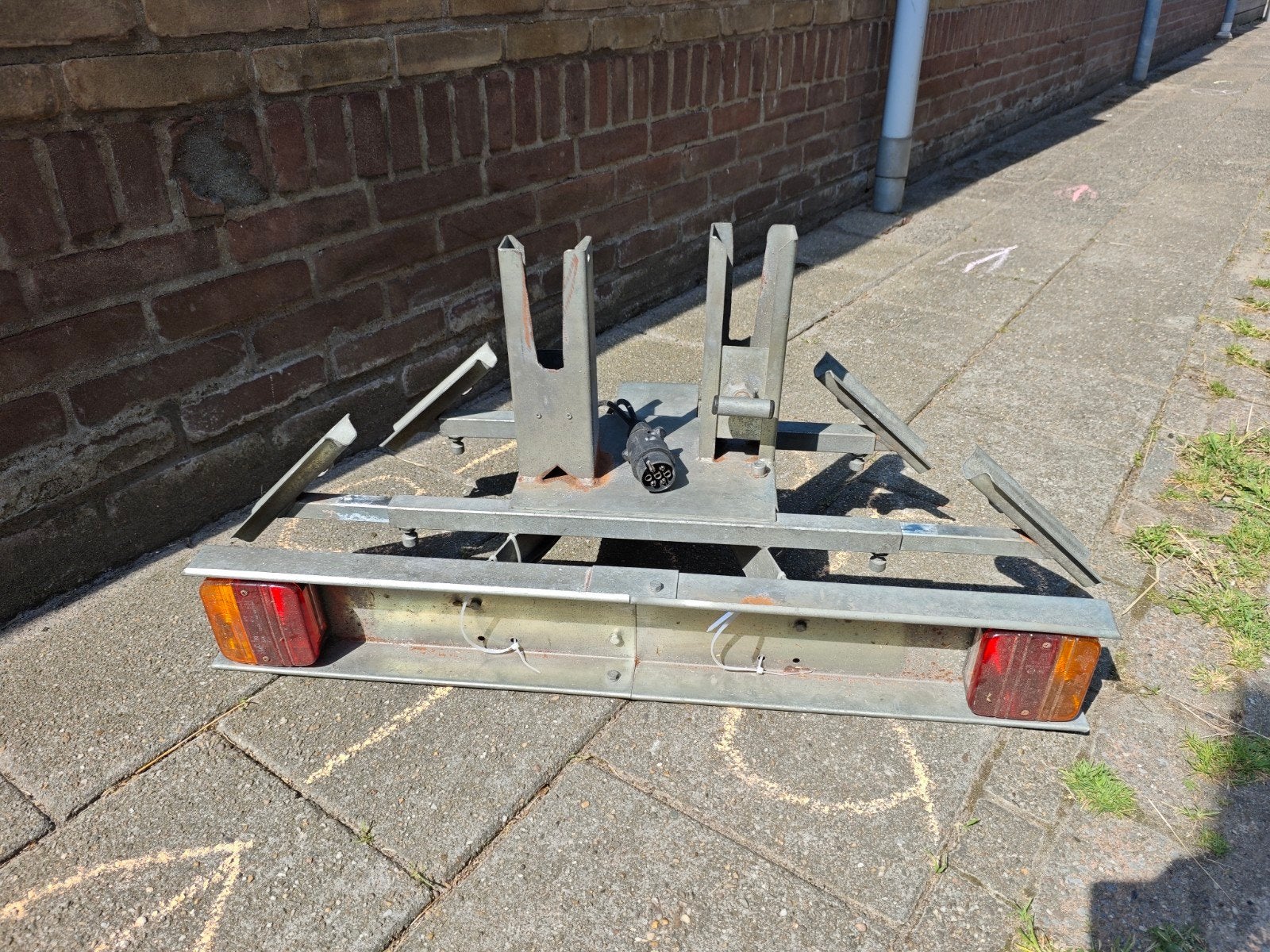 Stevige fietsendrager voor 2 fietsen (of bagagedrager), Auto diversen, Ophalen, 2 fietsen, Gebruikt, Trekhaakdrager