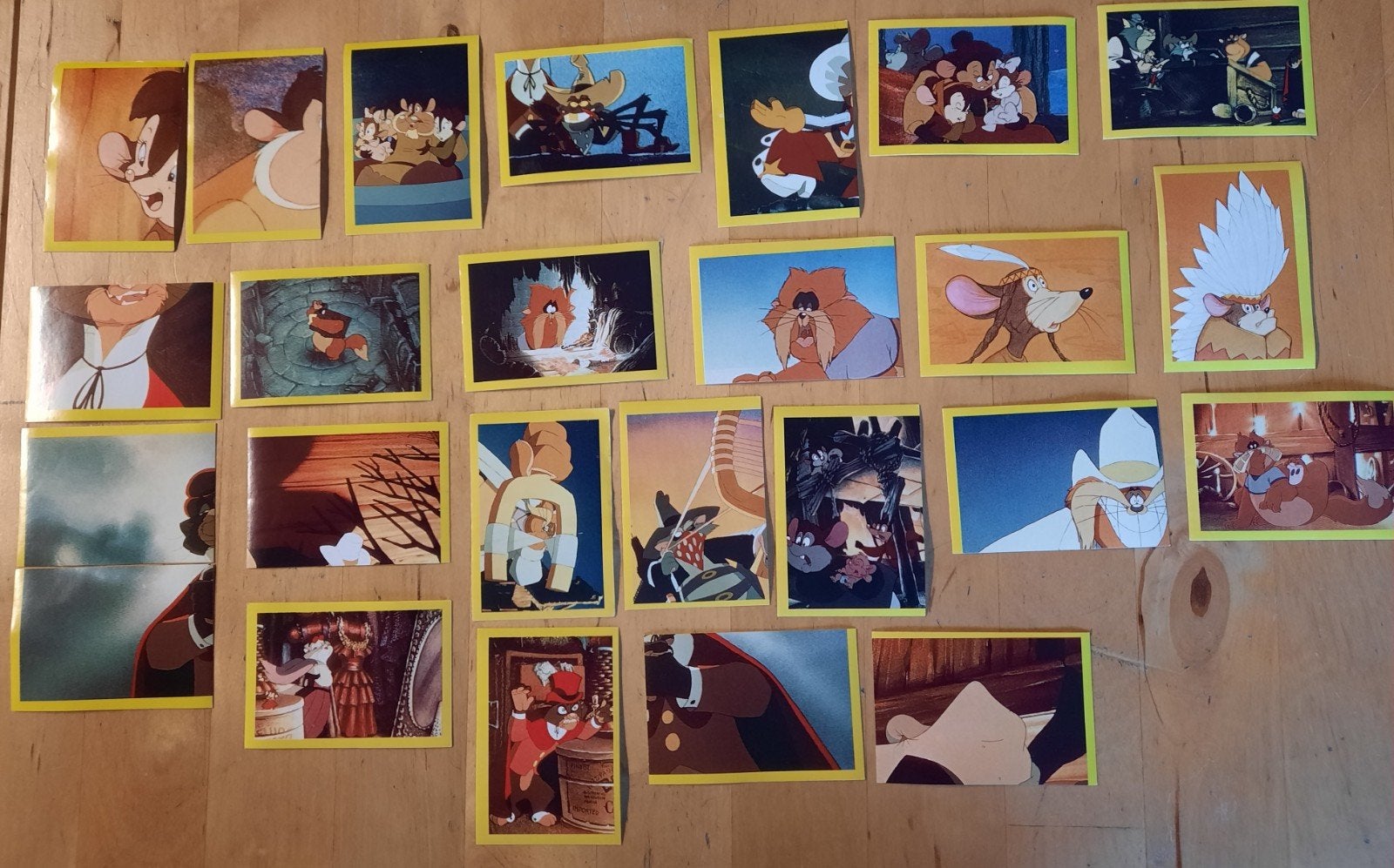 Vintage An American Tail (Fievel) stickers 1991, Ophalen of Verzenden, Zo goed als nieuw
