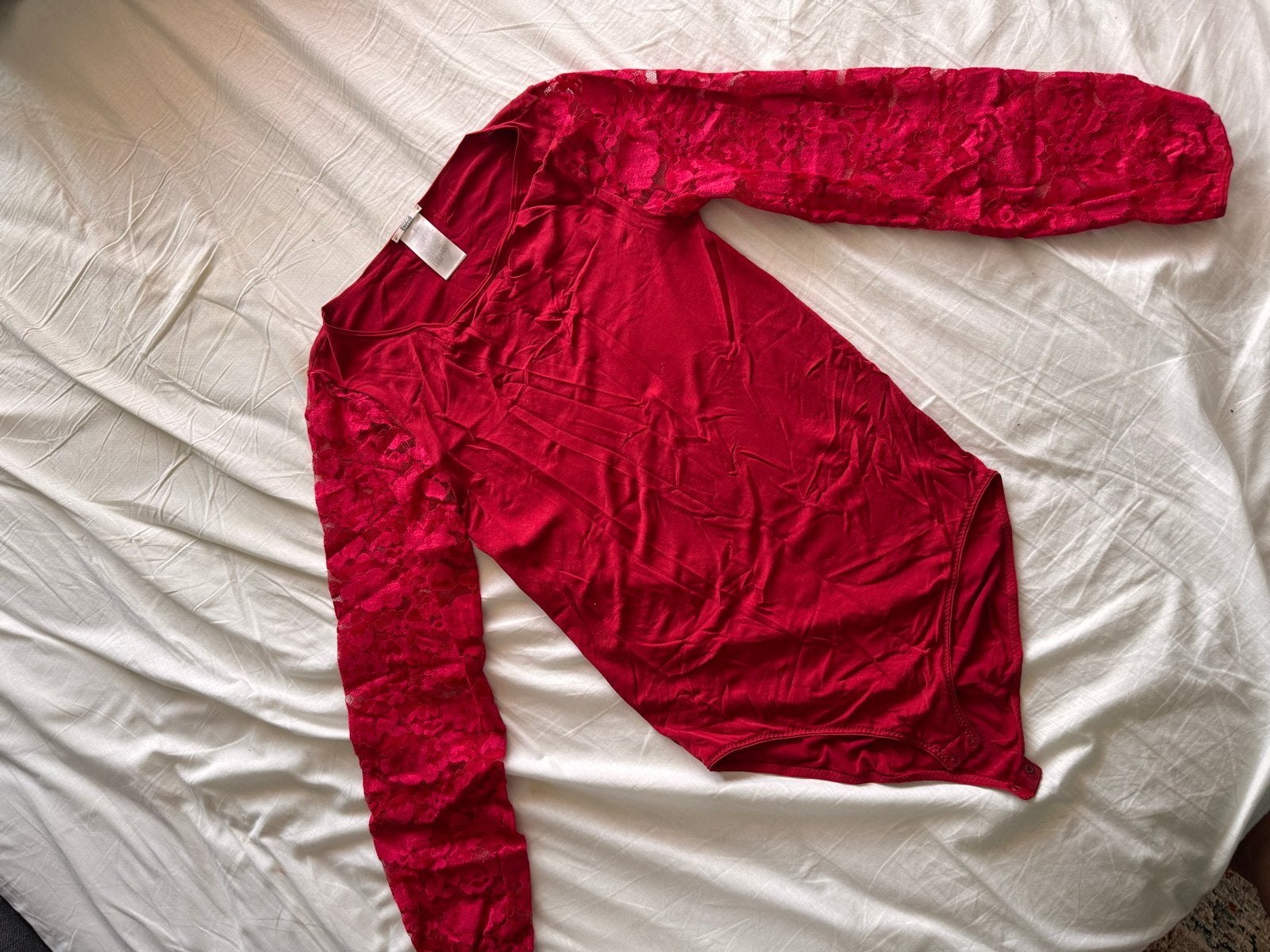Wolford Pompeii Body Rood Kant Maat S, Kleding | Dames, Ophalen of Verzenden, Rood, Body of Korset