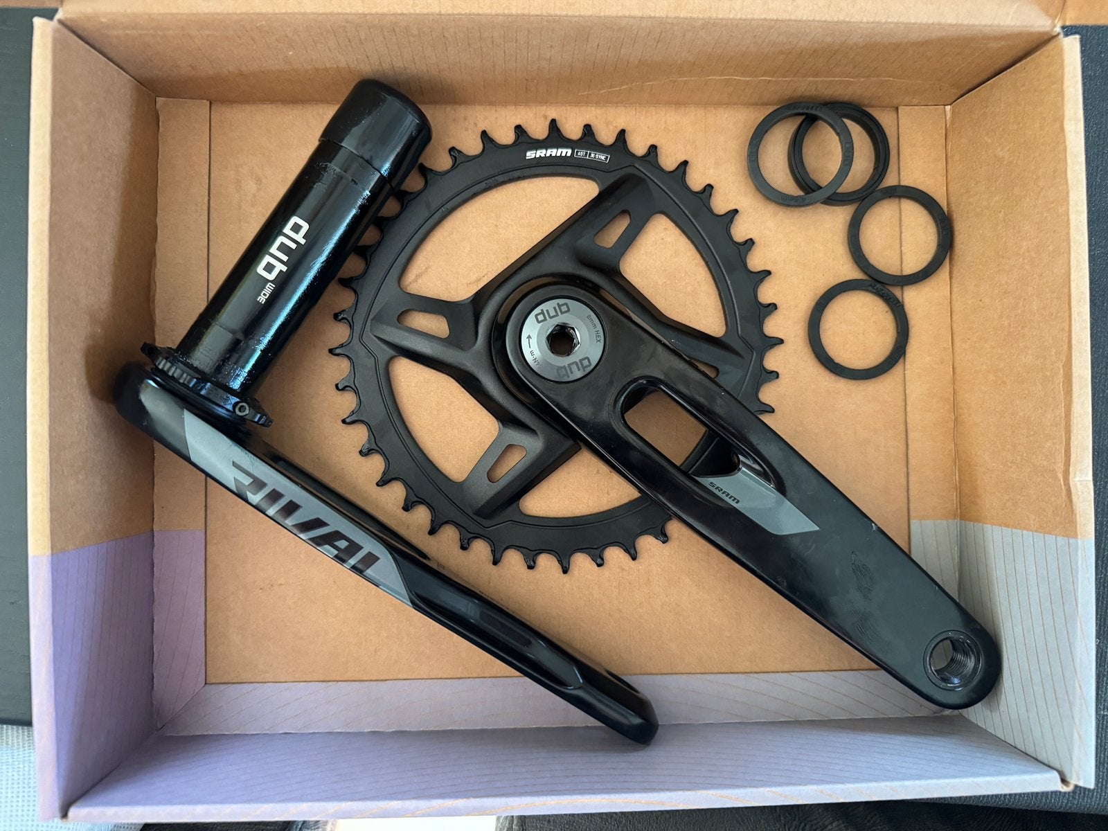 Sram Rival XPLR Dub crankset nieuw! 172.5  /40T, Ophalen of Verzenden, Zo goed als nieuw, Stuur