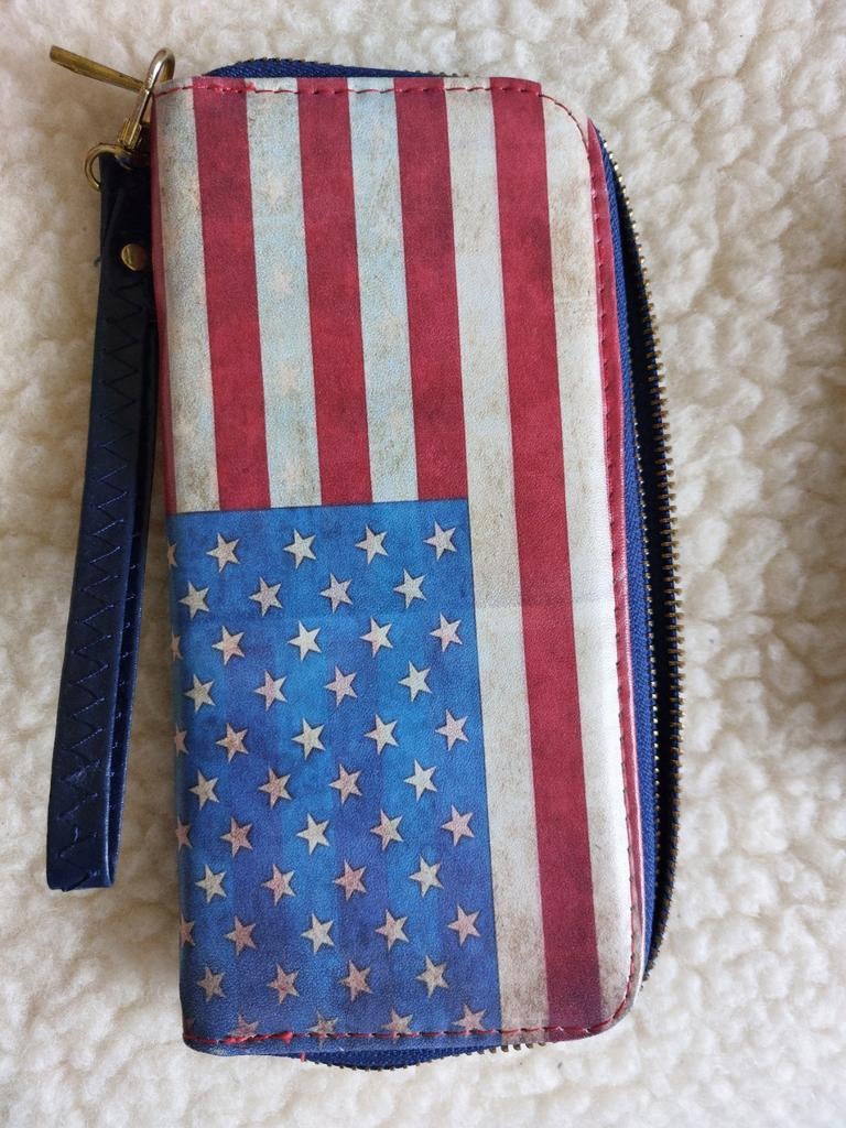 Amerikaanse portomonee, Sieraden, Tassen en Uiterlijk, Ophalen of Verzenden, Zo goed als nieuw, Overige kleuren, Overige merken
