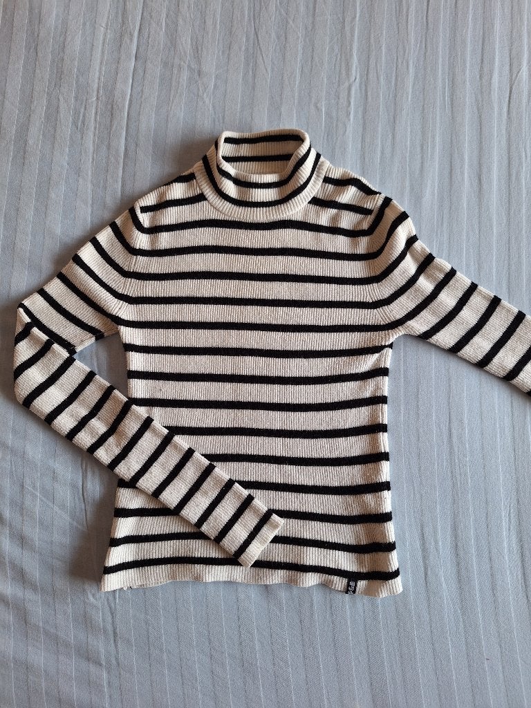 Leuke coltrui zwart/wit maat S/M merk Pull & bear, Kleding | Dames, Wit, Ophalen of Verzenden, Gedragen, Maat 36 (S)