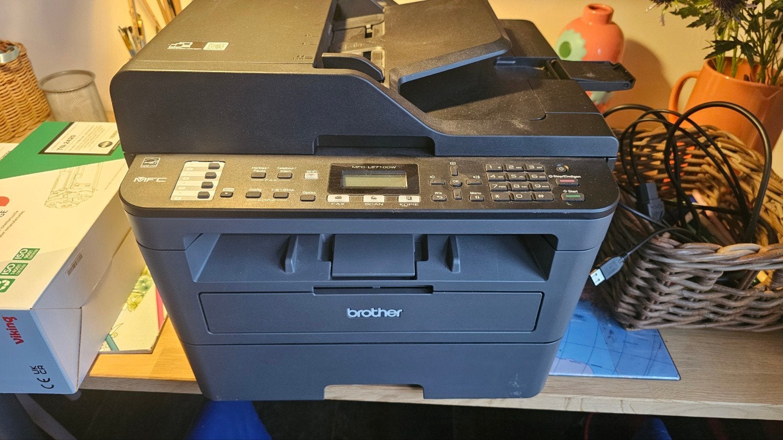 Brother MFC-L2710DW All-in-One Laserprinter met extra toner, Computers en Software, Ophalen, Gebruikt, All-in-one, Draadloos