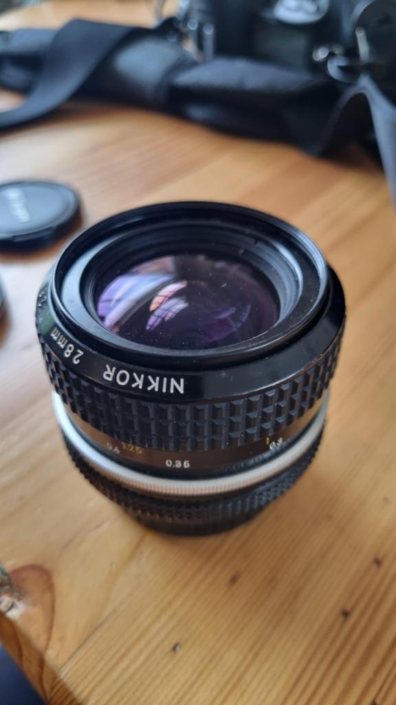 Nikkor 28mm 1:2.8 AI (niet S) objectief, Audio, Tv en Foto, Fotografie | Lenzen en Objectieven, Ophalen of Verzenden, Gebruikt