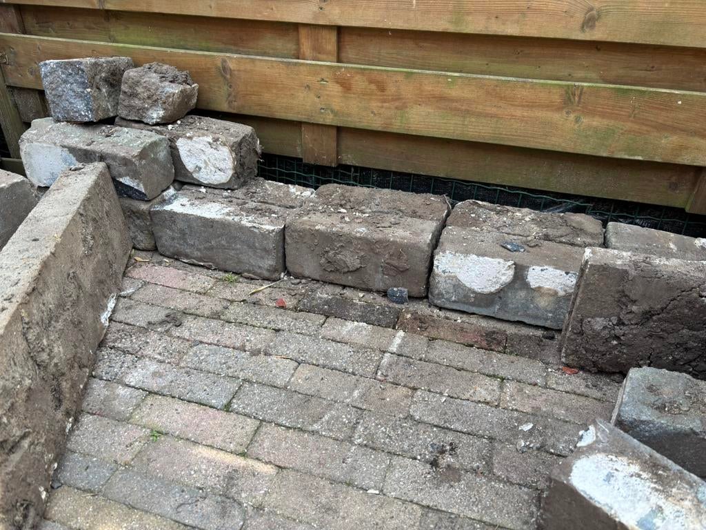 Gratis klinkers / stenen – af te halen, Ophalen, Gebruikt, Klinkers, Minder dan 5 m²