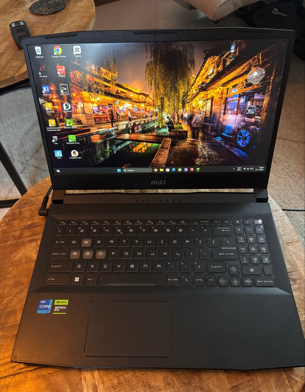 MSI Katana 15 B12VFX Gaming Laptop i7 RTX 4060 1TB SSD, Computers en Software, Windows Laptops, Ophalen, Met videokaart, 2 tot 3 Ghz