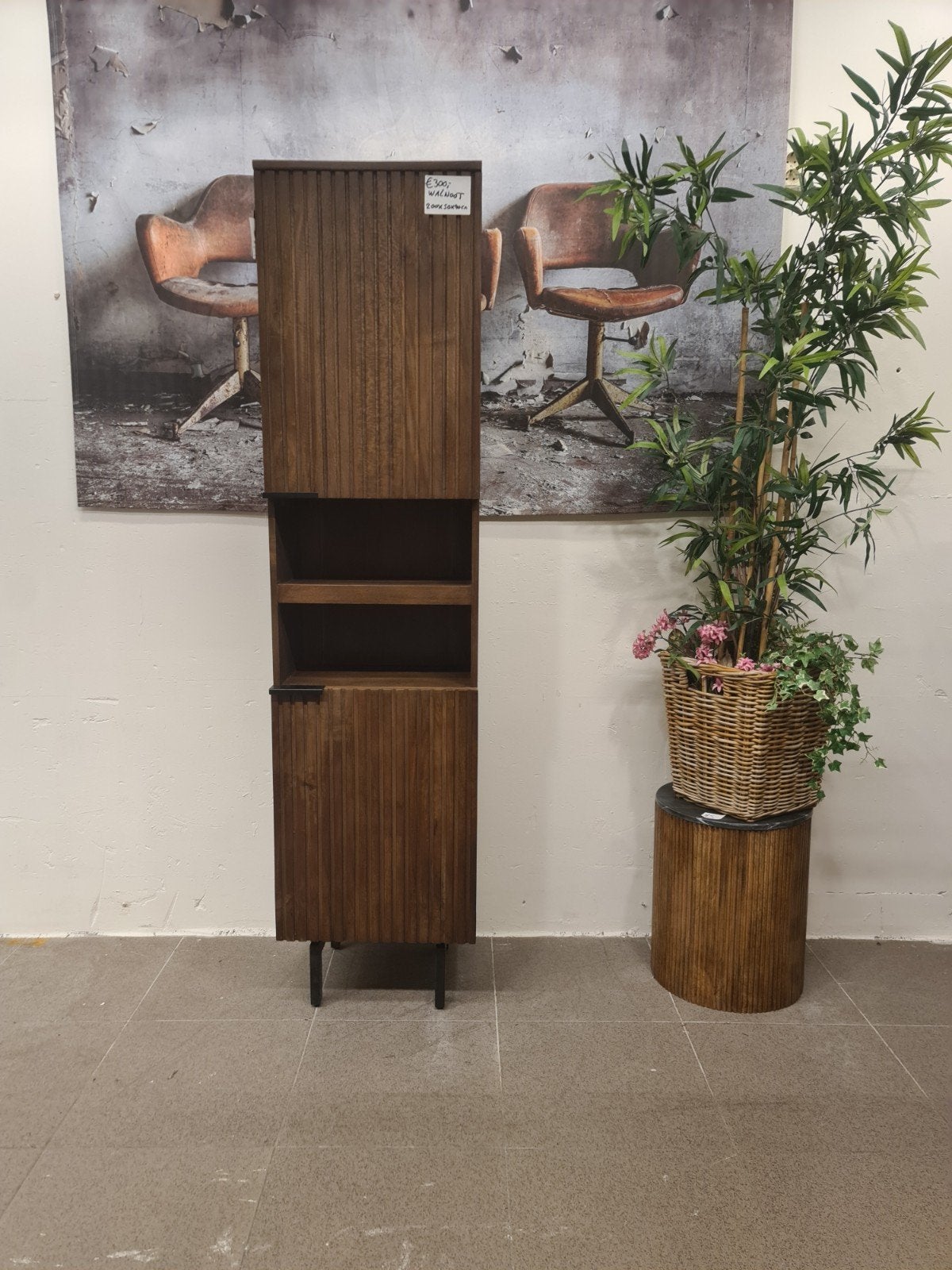 nieuwe icatchers piano kast japandi walnut 200x50x40cm €300, Ophalen, Hout, ., Nieuw